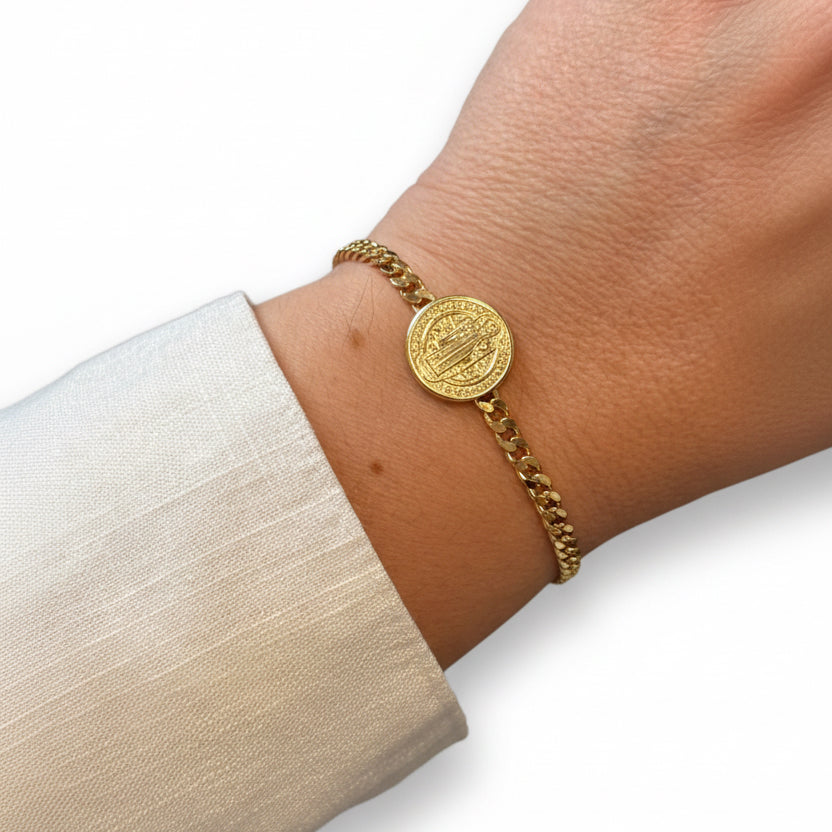 BRACELET GRUMET CHAIN ST BENEDICT