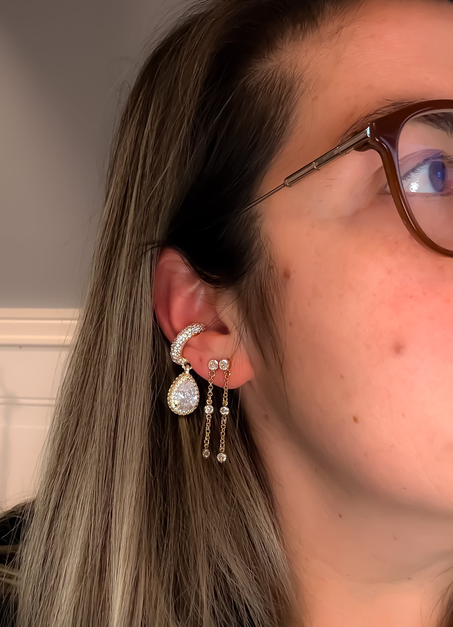 EAR CUFF UNILATERAL GLAMOROUS