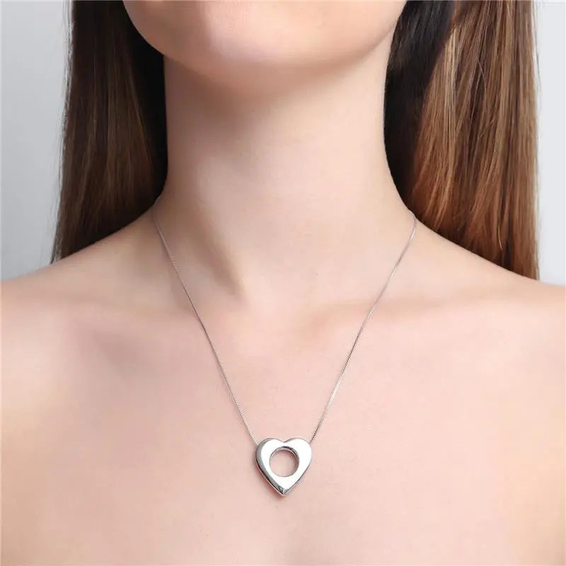 NECKLACE HEART WITH CIRCLE