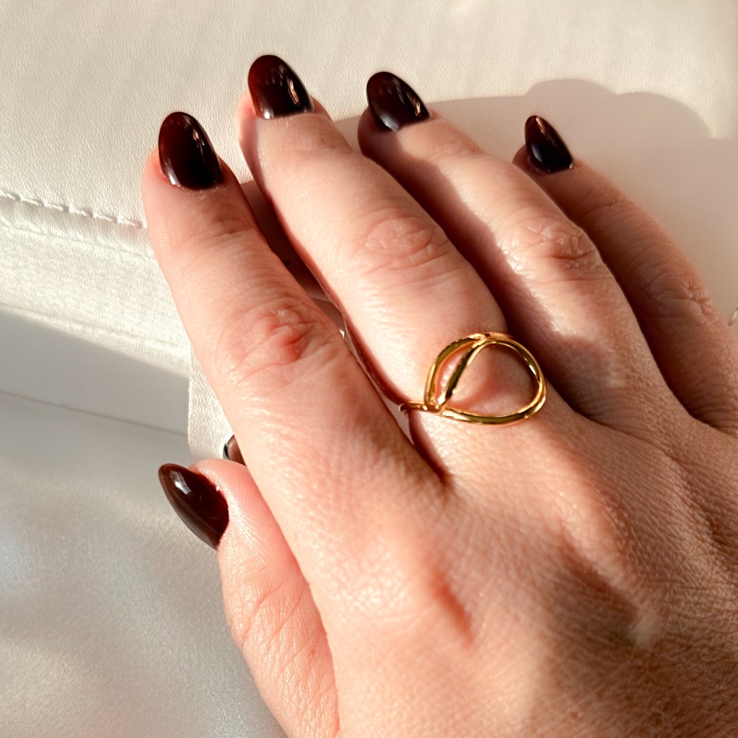 RING ORGANIC KNOT ADJUSTABLE