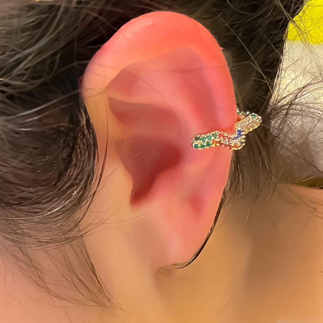 EAR CUFF STAR COLOR CRYSTALS