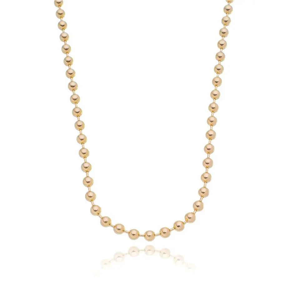 NECKLACE CHOKER SPHERES 4MM