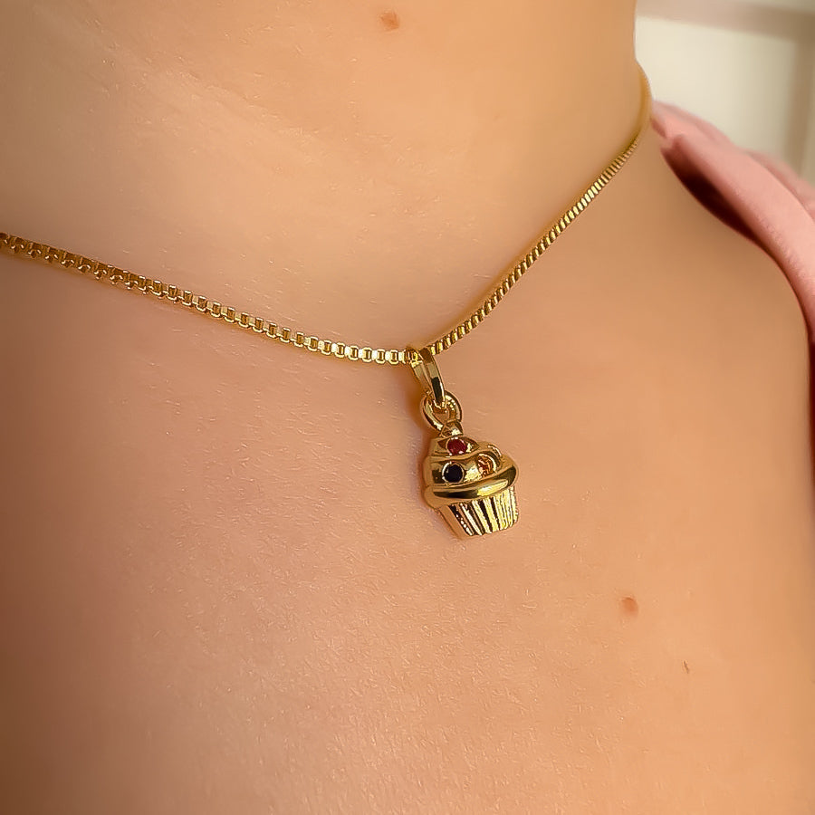 NECKLACE+EARRINGS CUPCAKE FOR KIDS