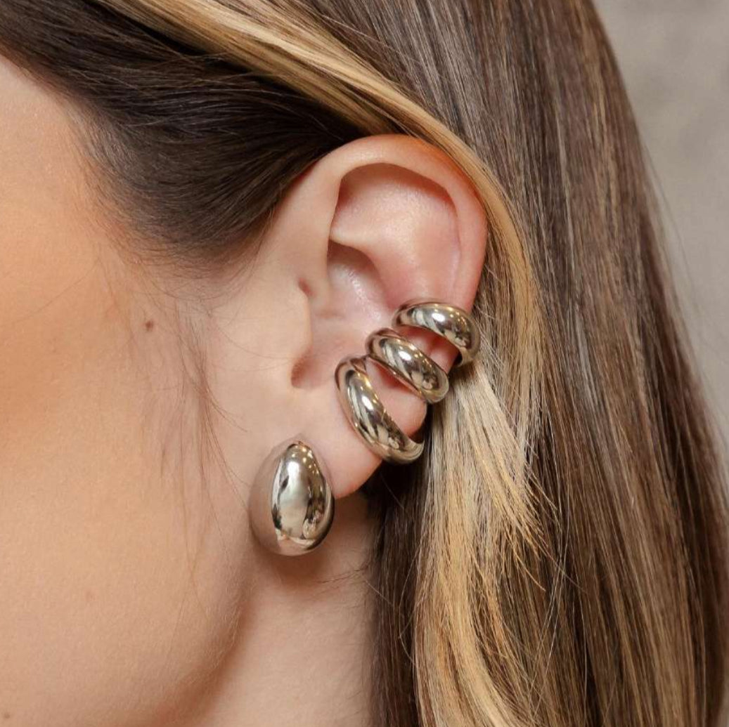 EAR CUFF 3 ANÉIS GRANDES