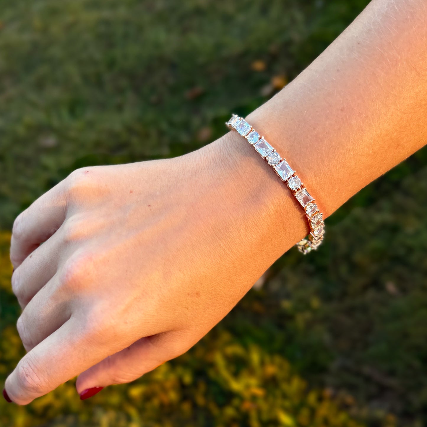 BRACELET GEOMETRIC CUBIC ZIRCONIA