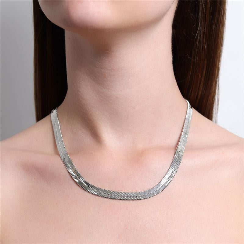 NECKLACE SHINY TAPE STYLE 7mm