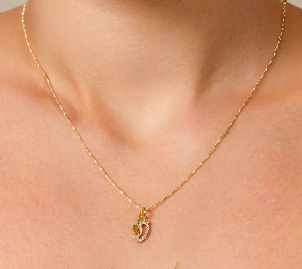 COLAR MÃE+FILHOS PEGADAS CRISTAIS