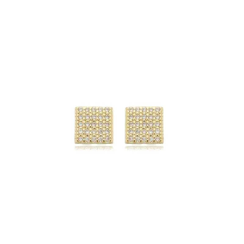 EARRING MINI SQUARE CRYSTALS