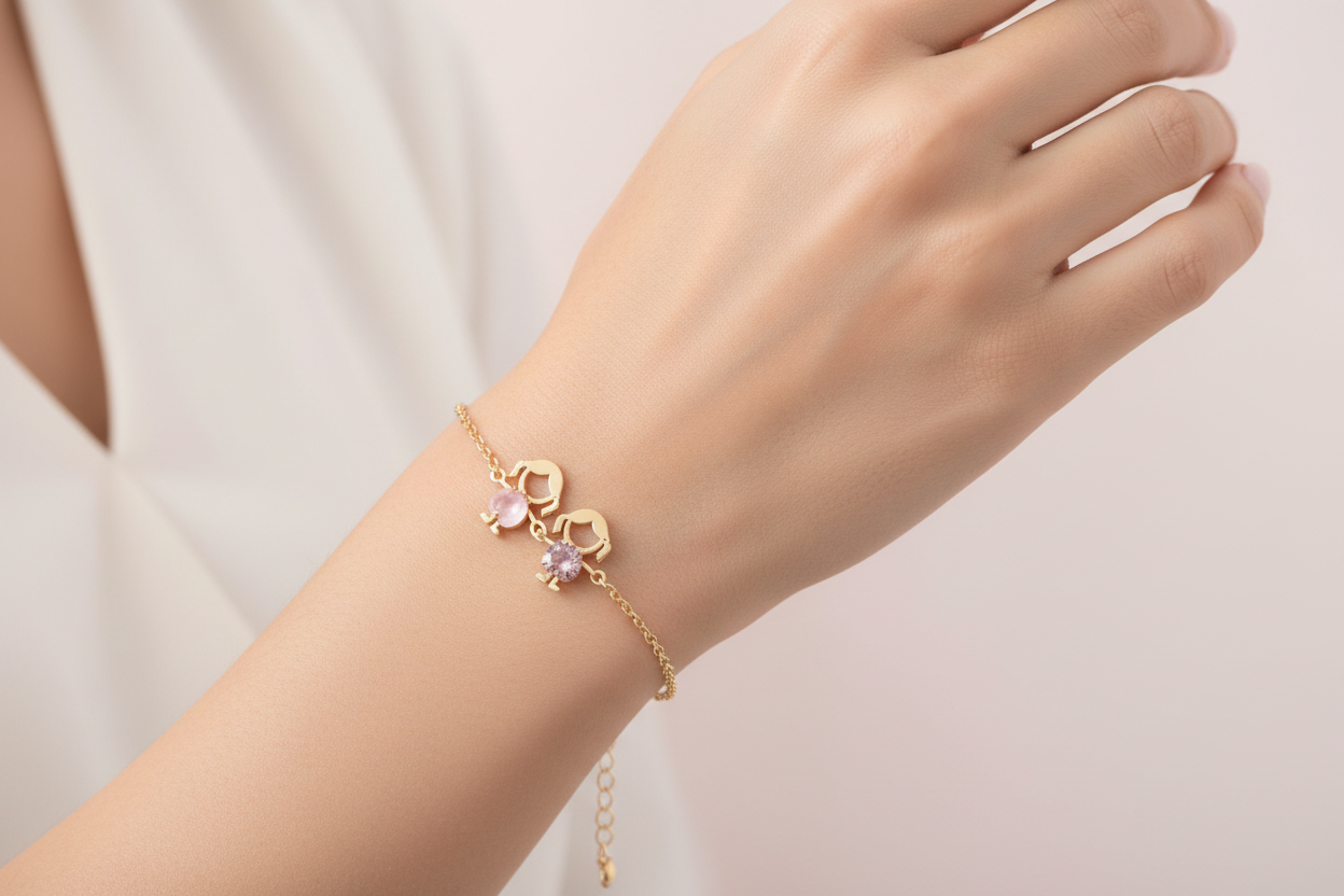 BRACELET FAMILY LOVE 2 CHILDREN