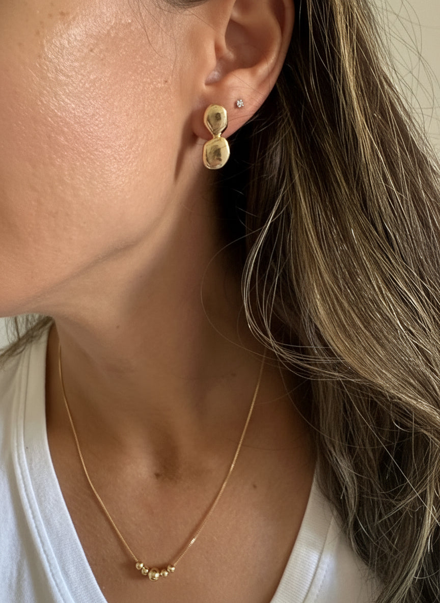 EARRINGS 2 ORGANIC OVAL