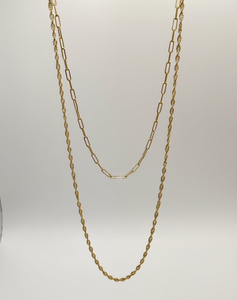 NECKLACE 2in1 MINIMALIST CHAINS