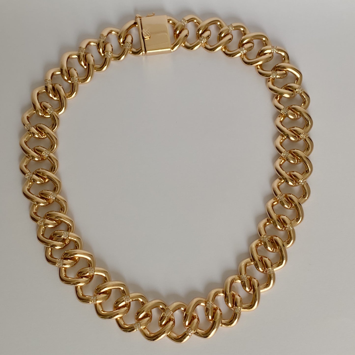 NECKLACE CHOKER DELUXE CHAIN MINI STUDDED CRYSTALS
