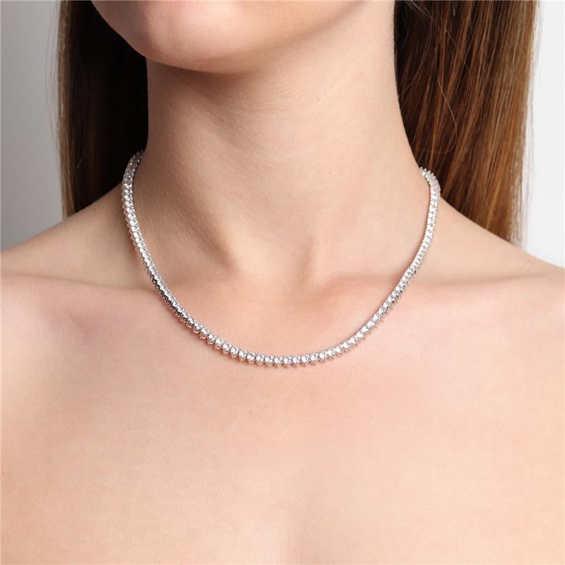 COLAR RIVIERA 3MM ZIRCÃO CÚBICO