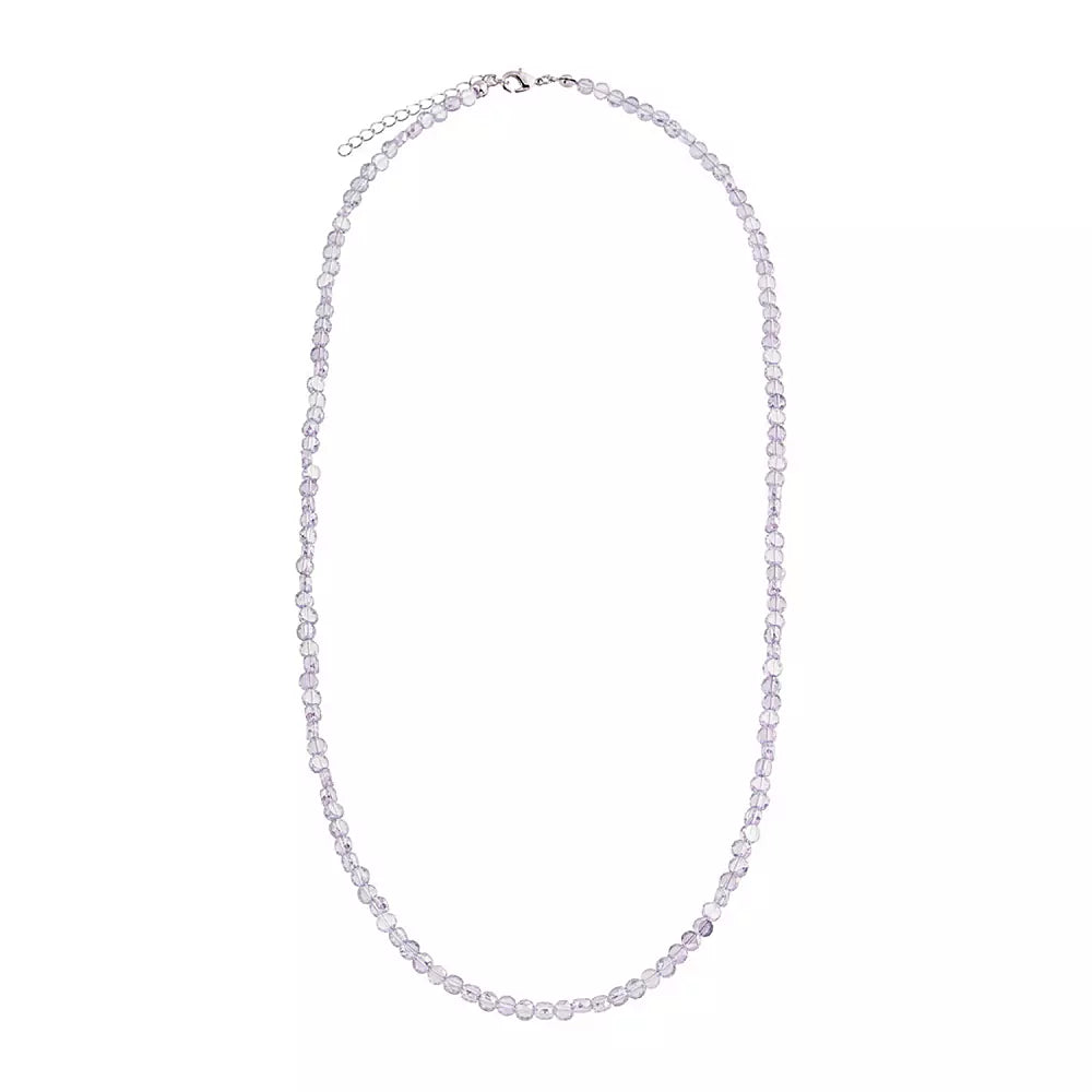 NECKLACE CRYSTAL FLAT CIRCLES