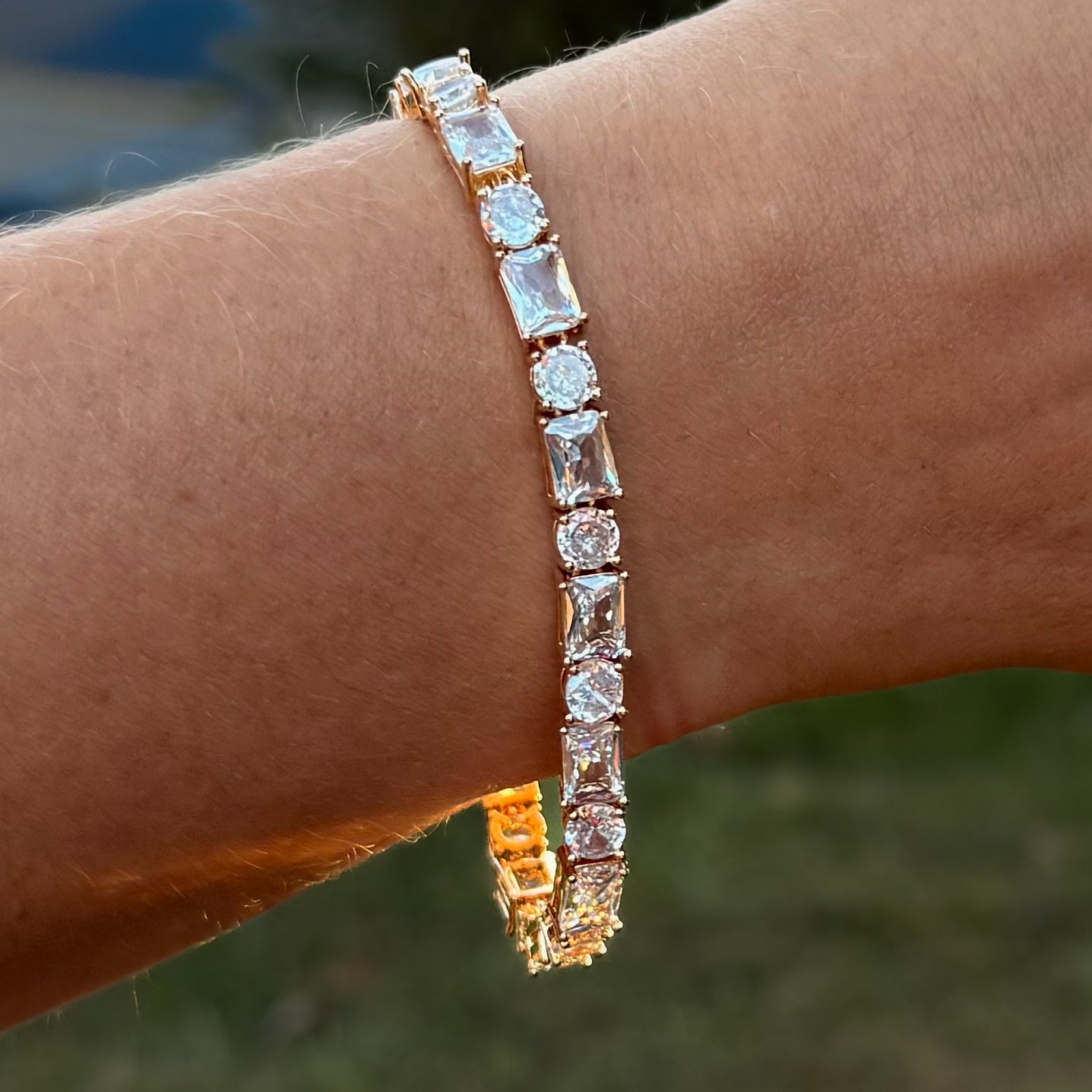 BRACELET GEOMETRIC CUBIC ZIRCONIA