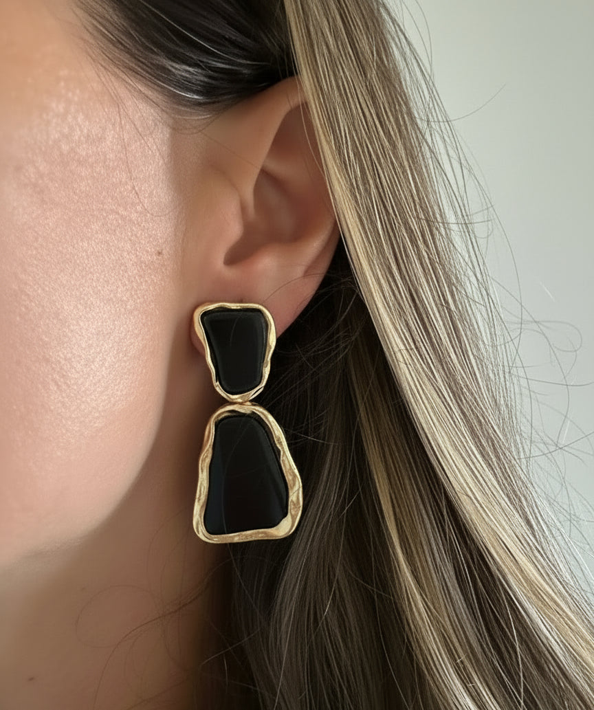 EARRINGS ORGANIC SHAPE RESIN