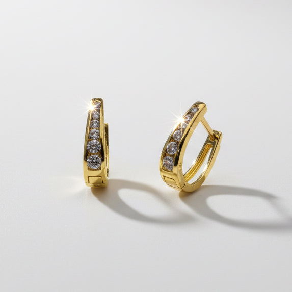 EARRING HOOPS MOISSANITES