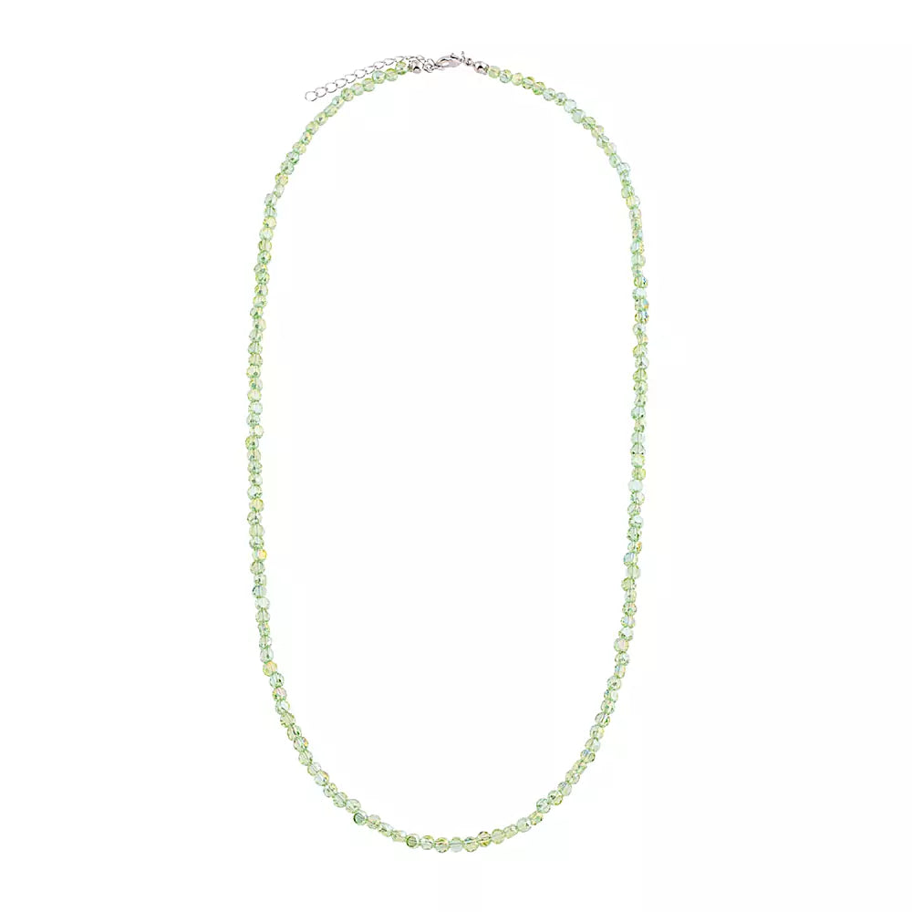 NECKLACE CRYSTAL FLAT CIRCLES
