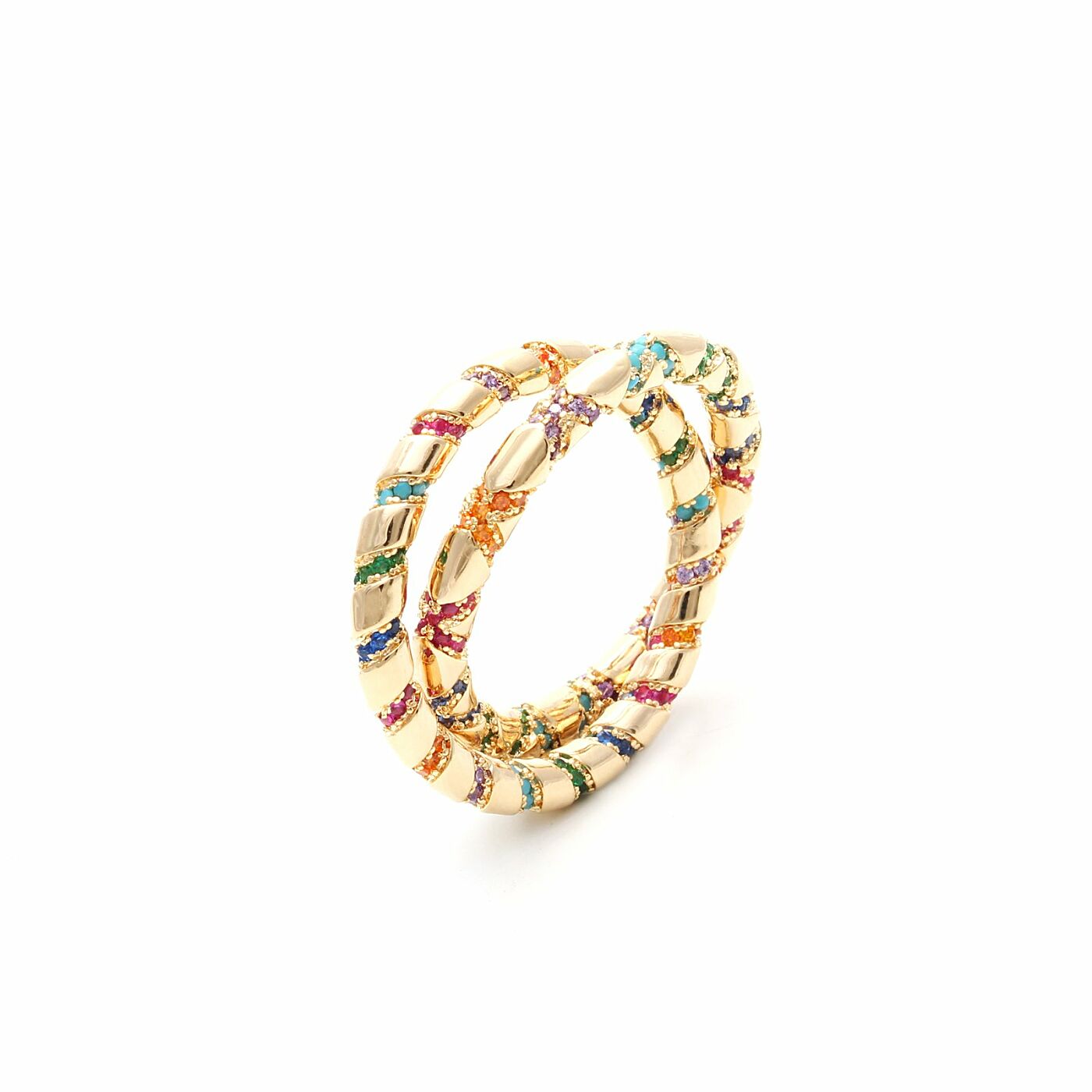 RING INTERLINK COLOR CRYSTALS