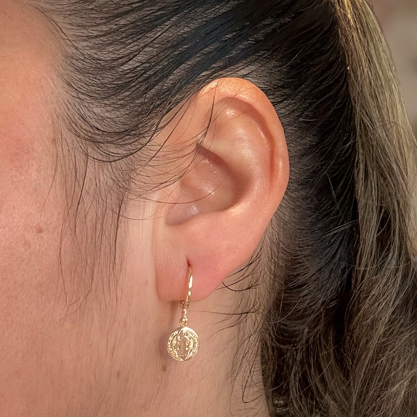 EARRING SMALL HOOPS ST BENEDICT