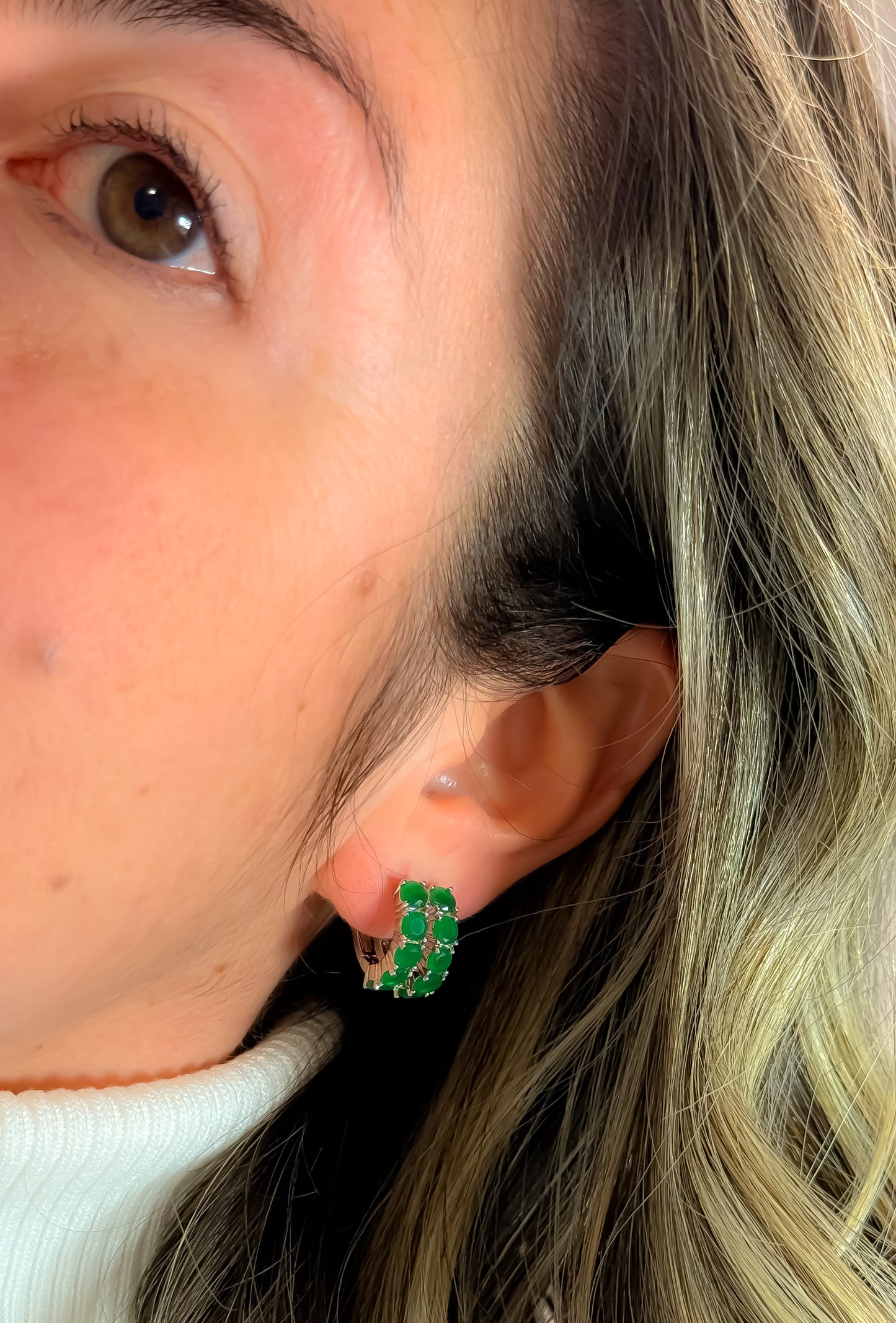 EARRING HOOPS PERFECT CRYSTALS