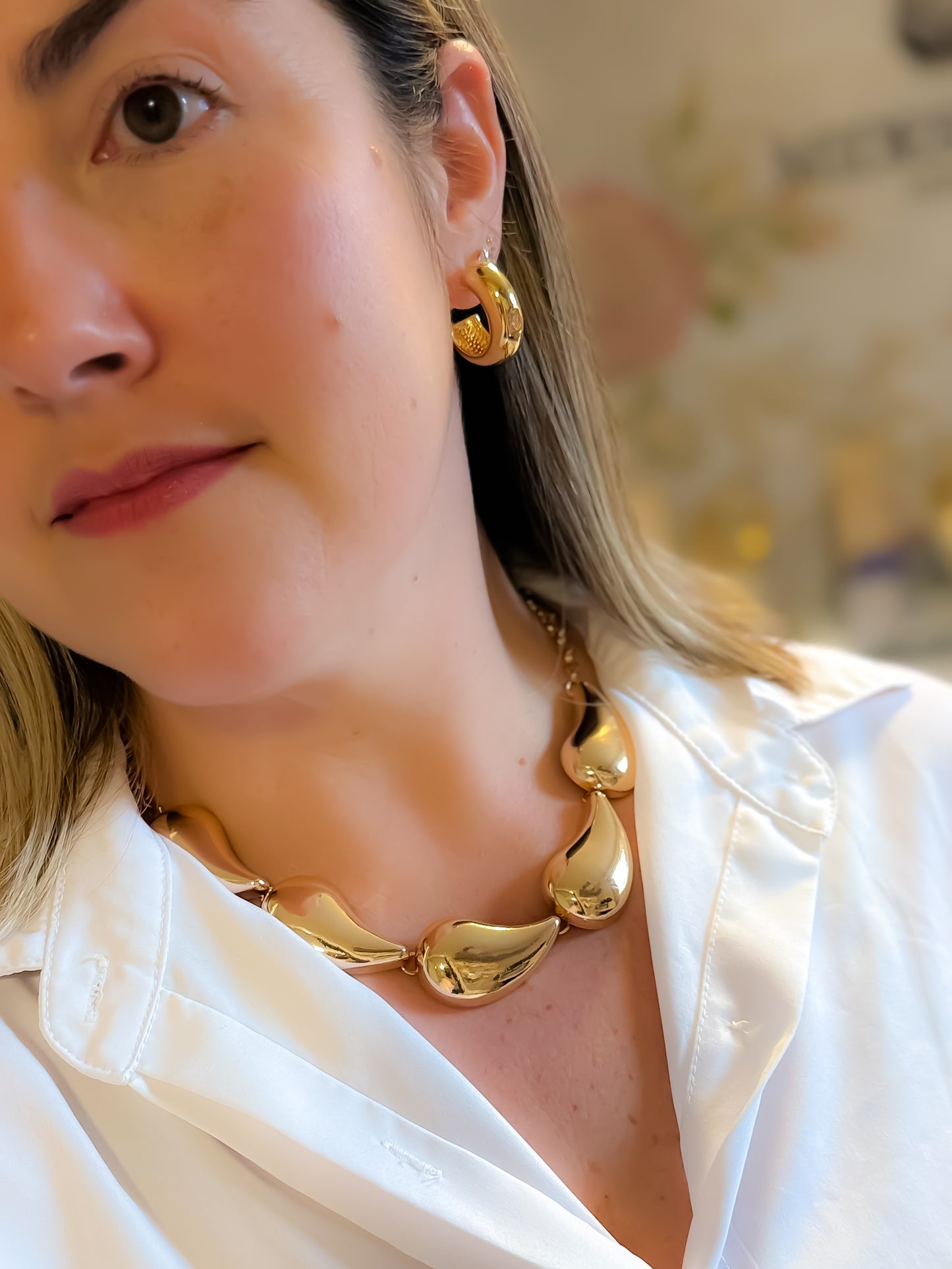 NECKLACE MAXI TEARDROPS