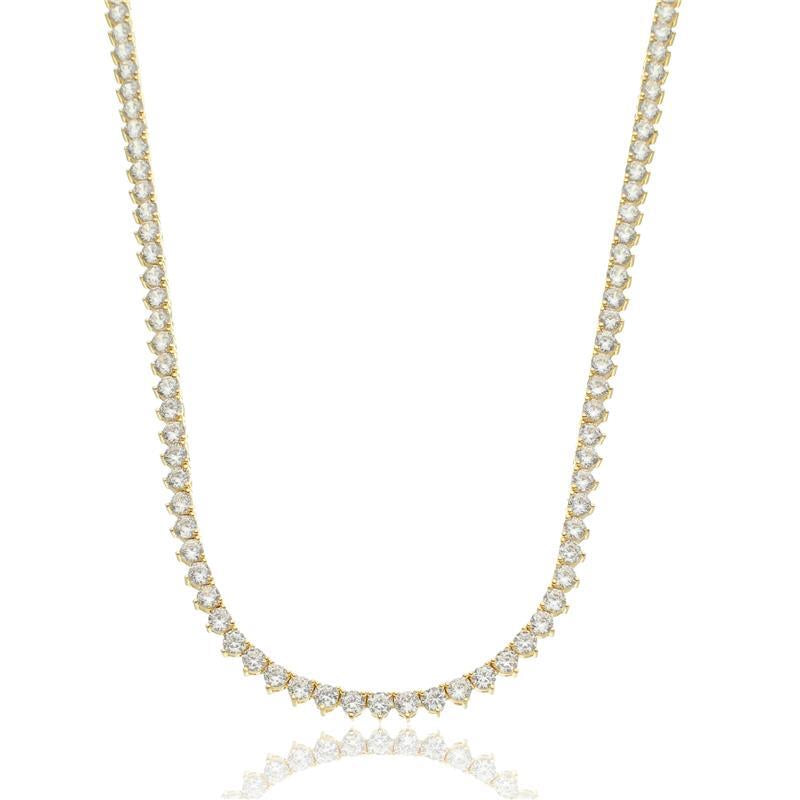 COLAR RIVIERA 3MM ZIRCÃO CÚBICO
