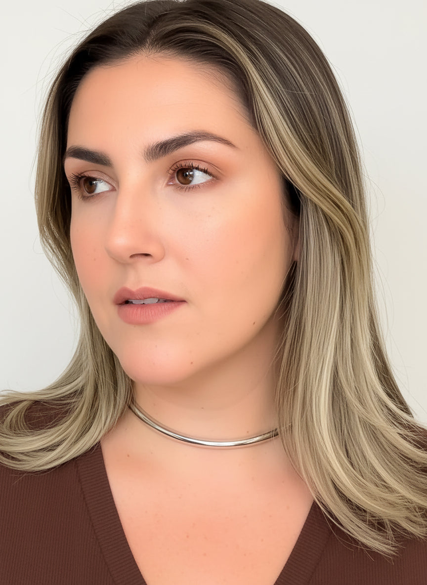 NECKLACE CHOKER WIRE TUBE