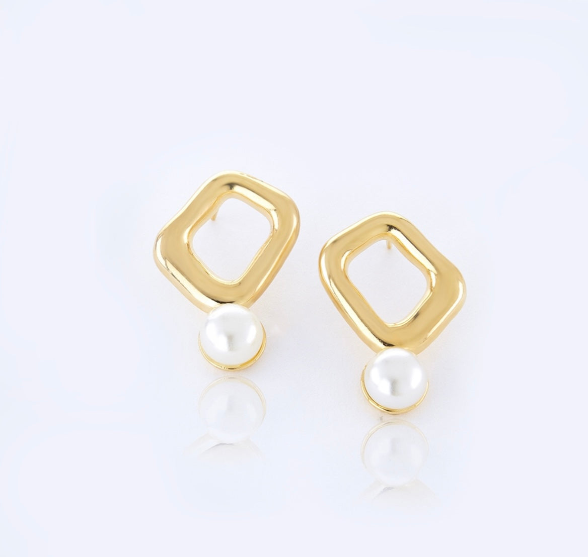 EARRING ORGANIC WITH PEARL
