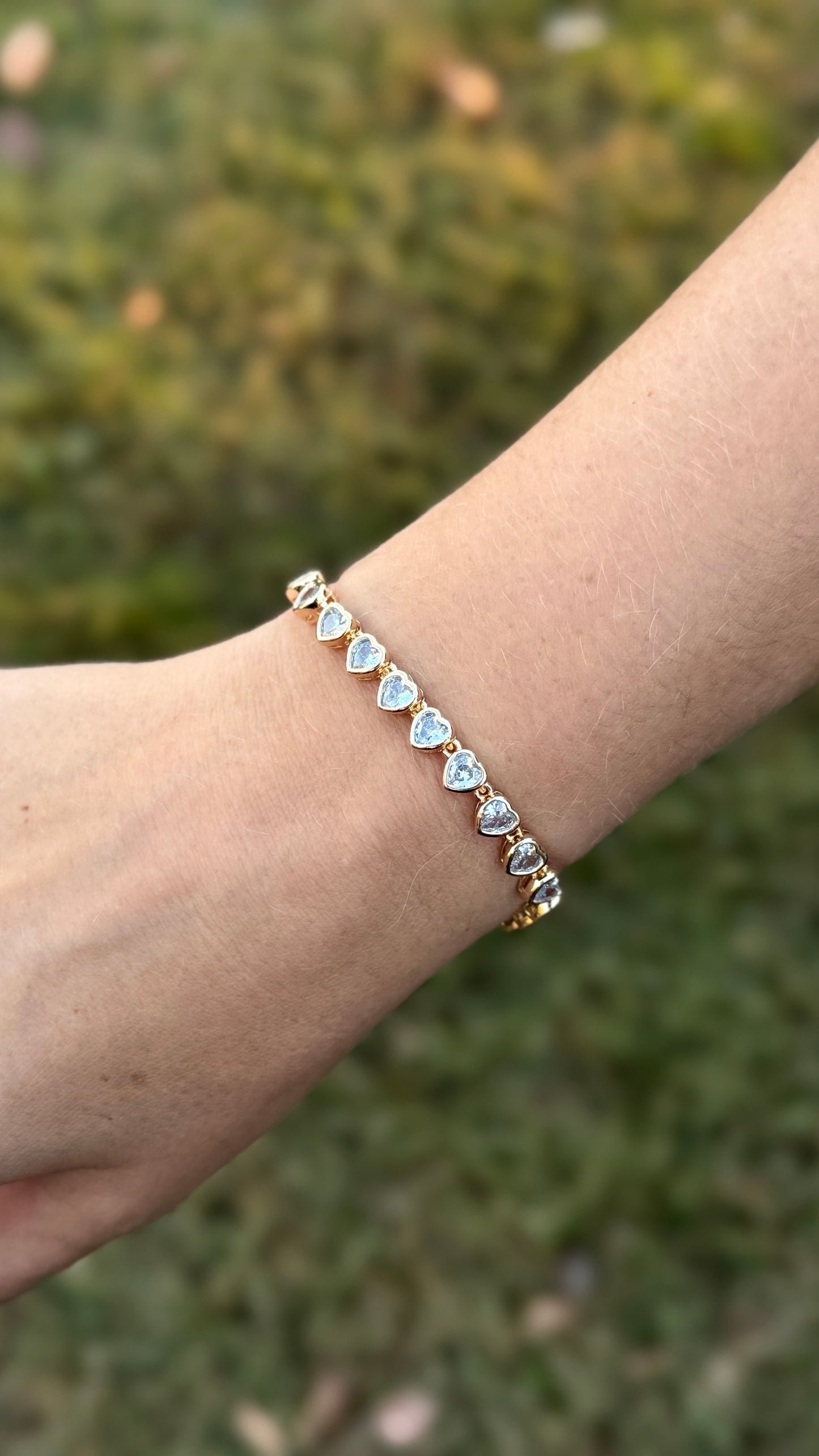 BRACELET HEARTS CUBIC ZIRCONIA