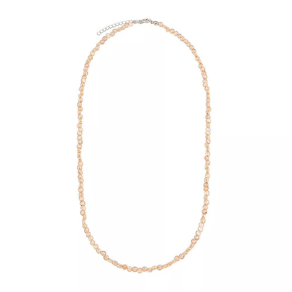 NECKLACE CRYSTAL FLAT CIRCLES