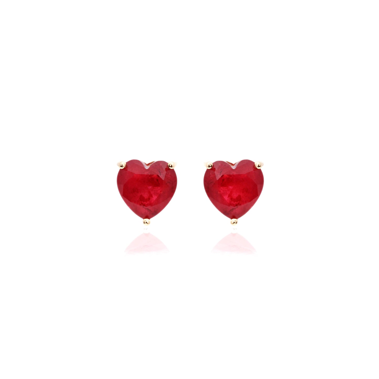 EARRING HEART FUSION CRYSTAL 10MM