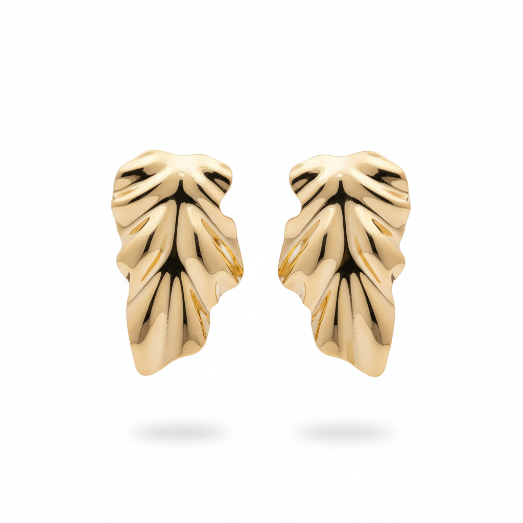 EARRINGS MAXI LEAF