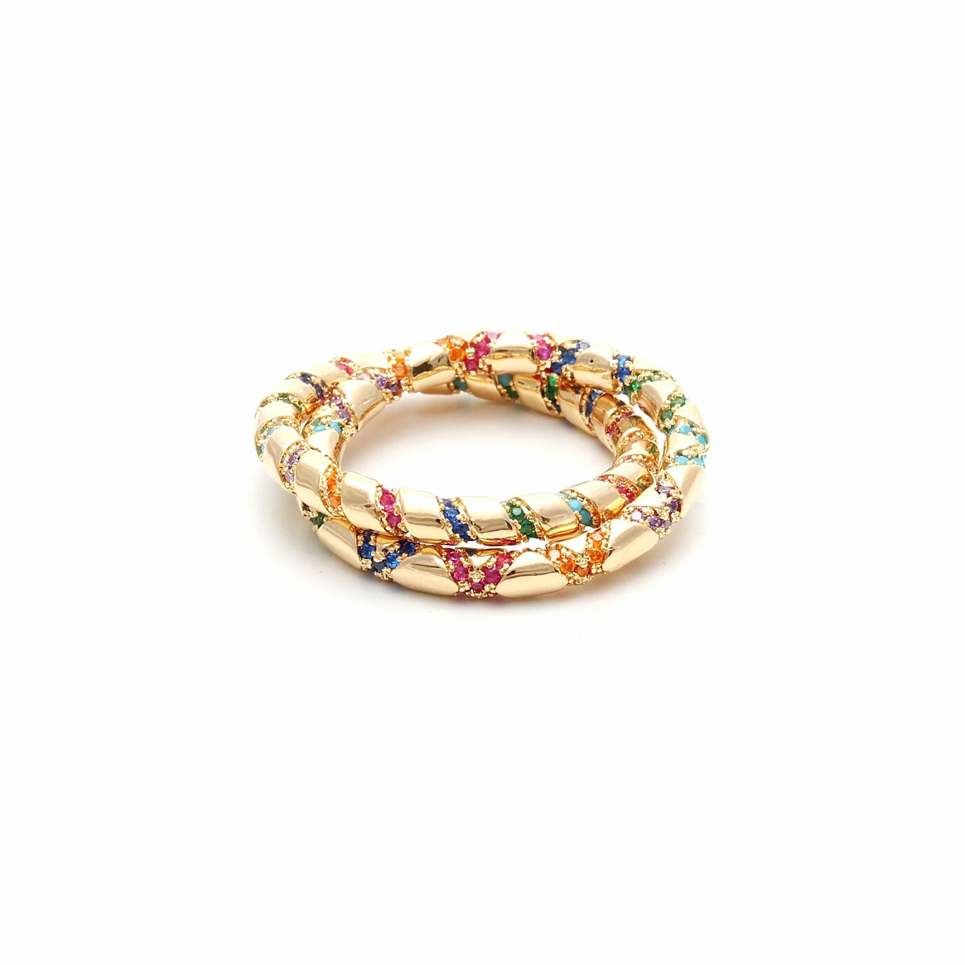 RING INTERLINK COLOR CRYSTALS