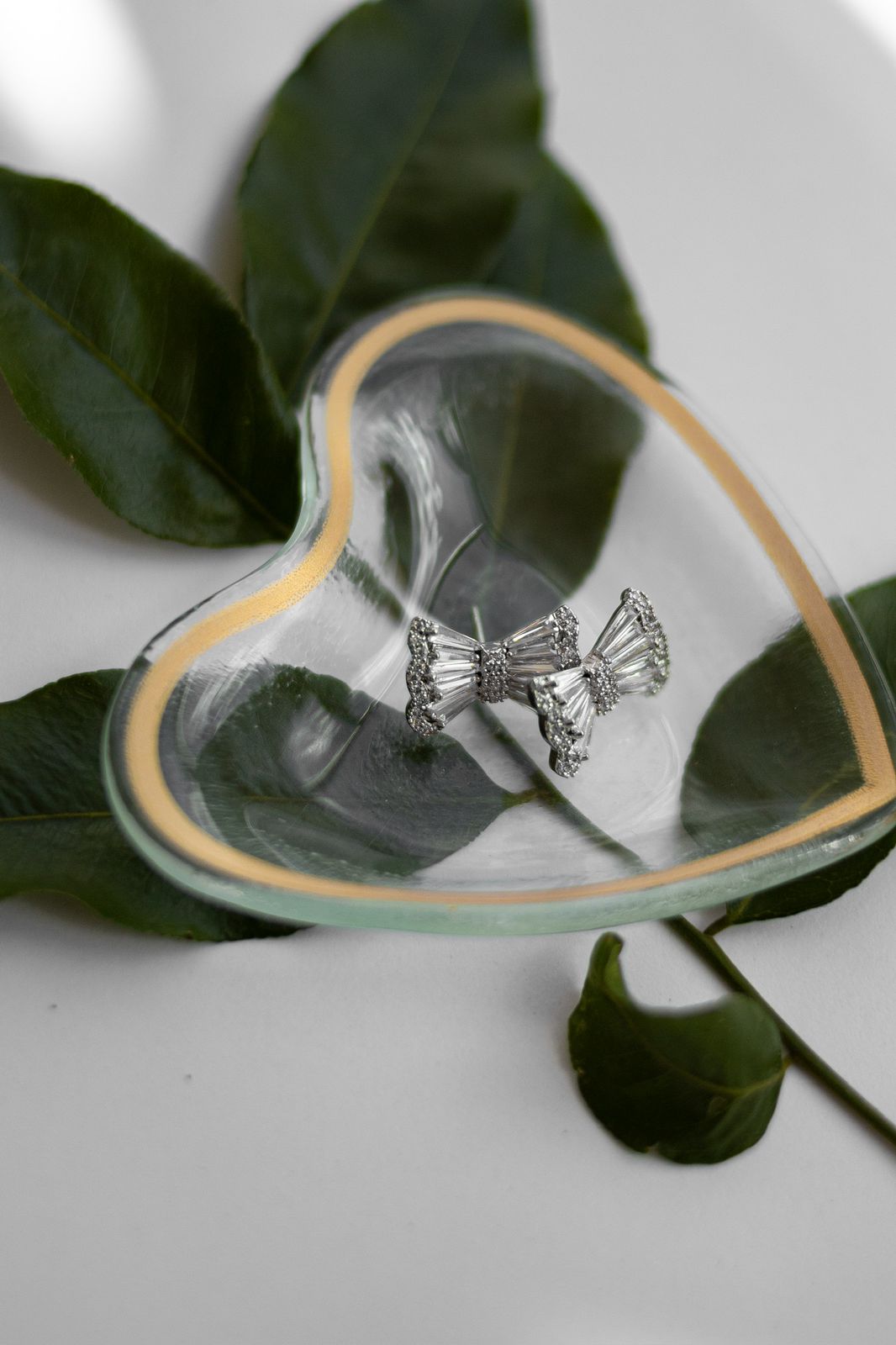 EARRING RIBBON CRYSTALS