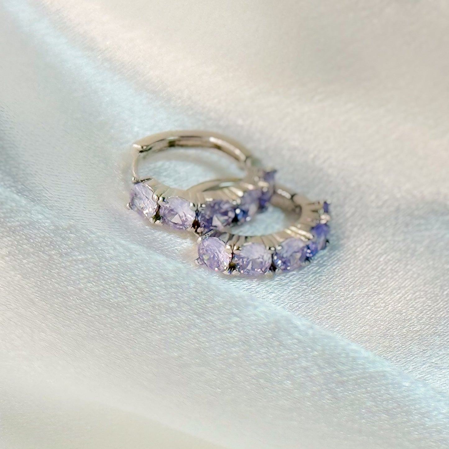 EARRING HOOPS PERFECT CRYSTALS