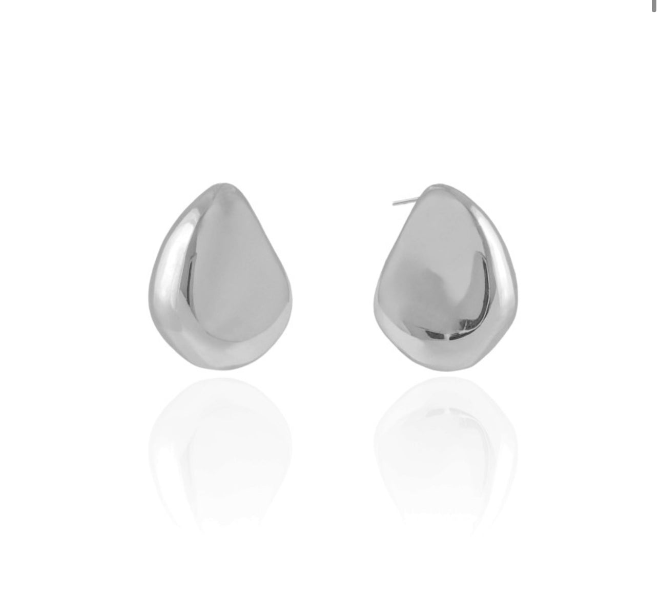 EARRING OVAL ORGANIC