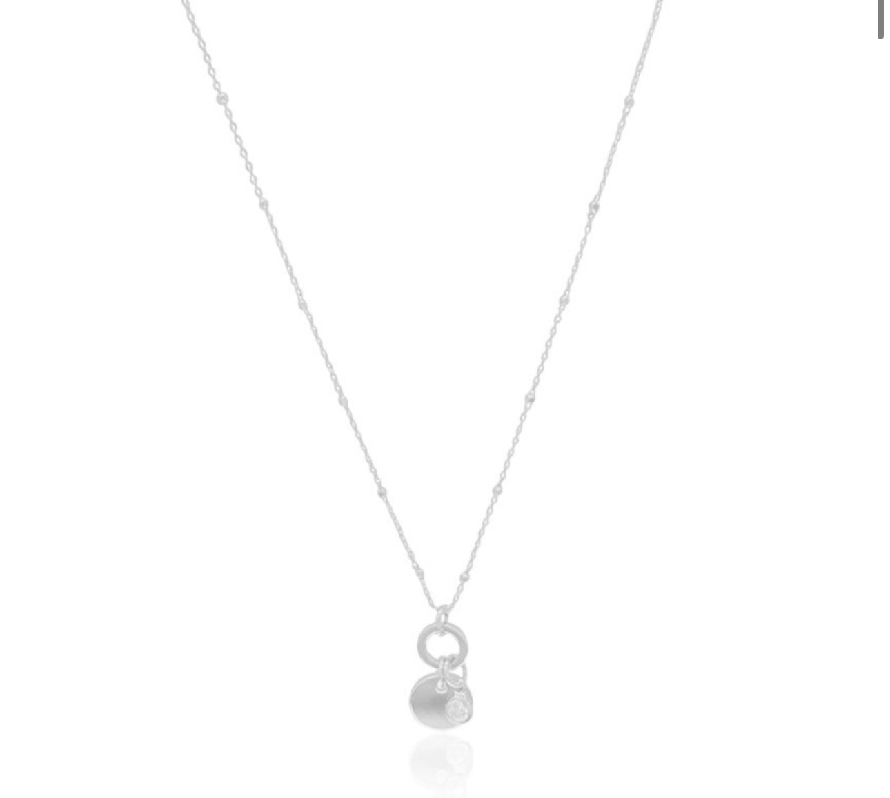NECKLACE PENDANTS ZIRCON + CIRCLE