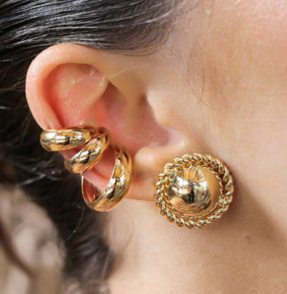 EAR CUFF 3 ANÉIS GRANDES