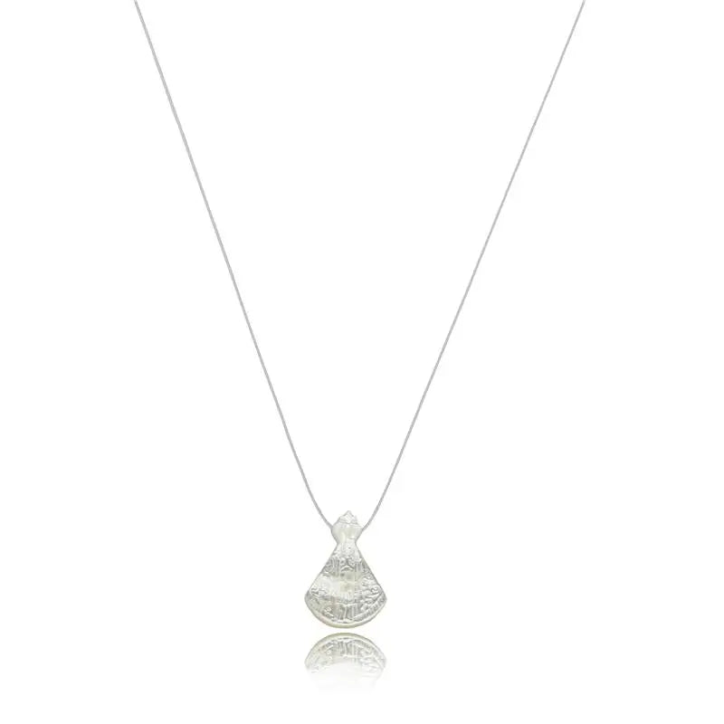 NECKLACE NYLON STRING OUR LADY APARECIDA MOTHER OF PEARL