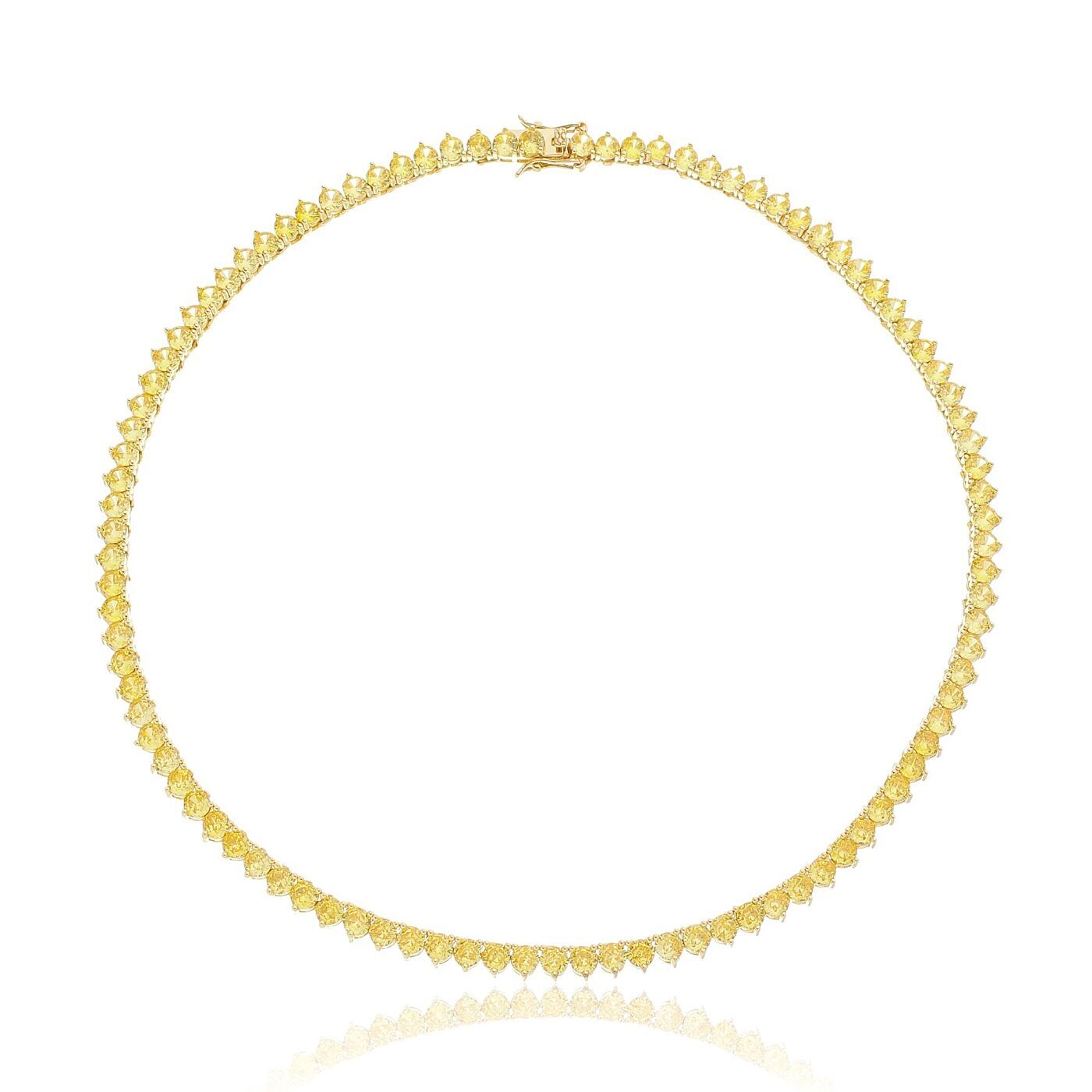 NECKLACE RIVIERA CITRINE YELLOW