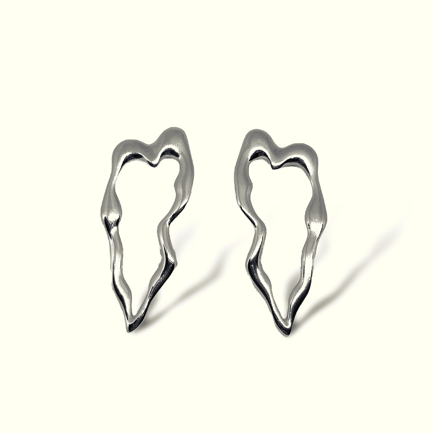 EARRING ORGANIC HEART