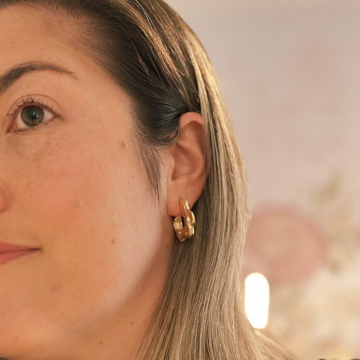 EARRING HOOP BULKY ORGANIC