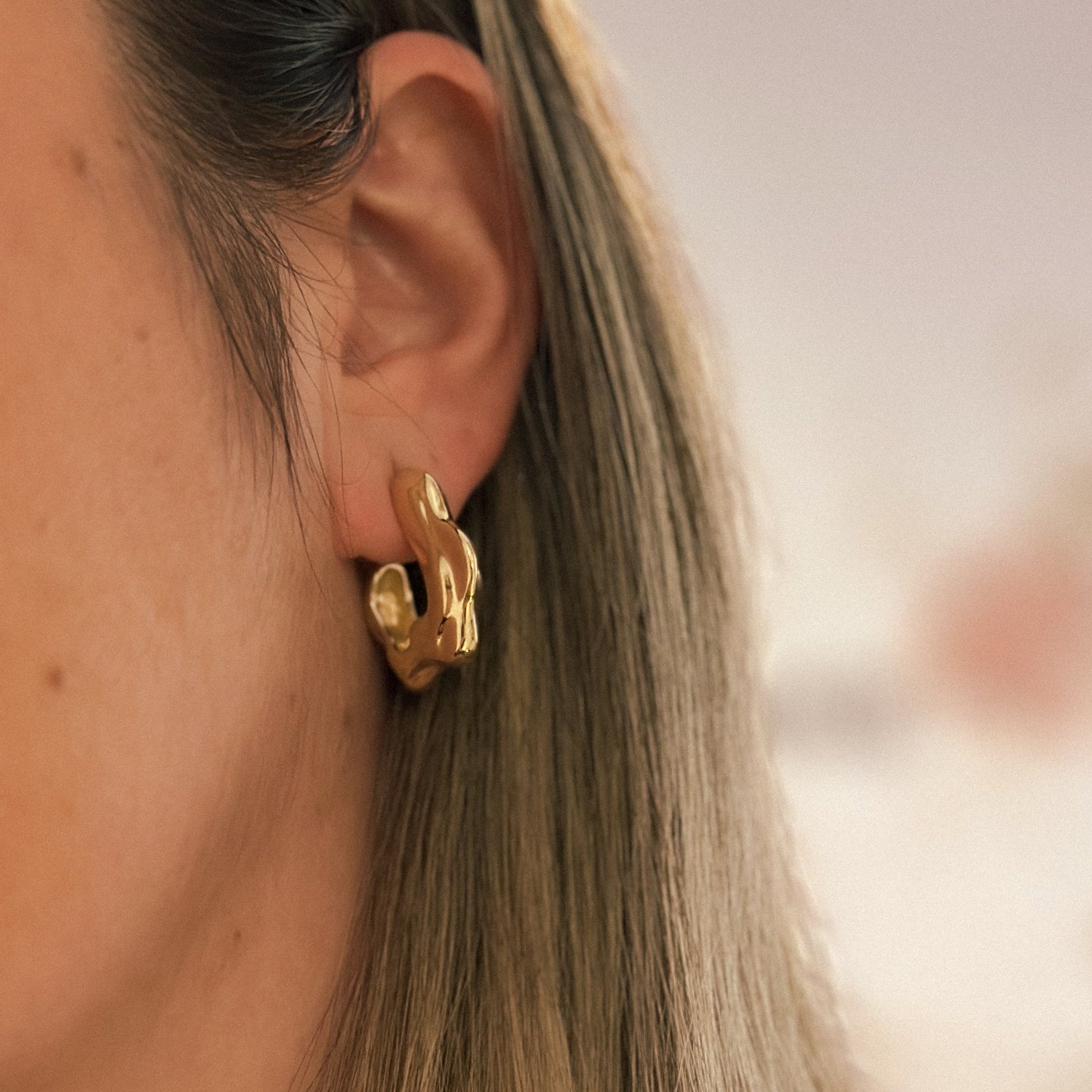EARRING HOOP BULKY ORGANIC