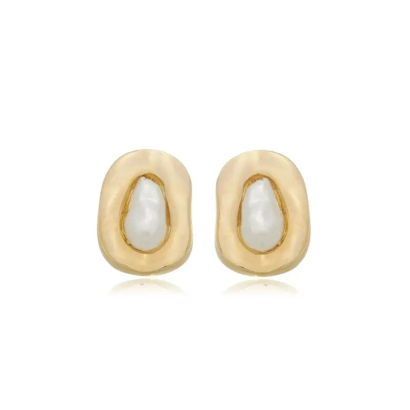 EARRINGS ORGANIC PEARL
