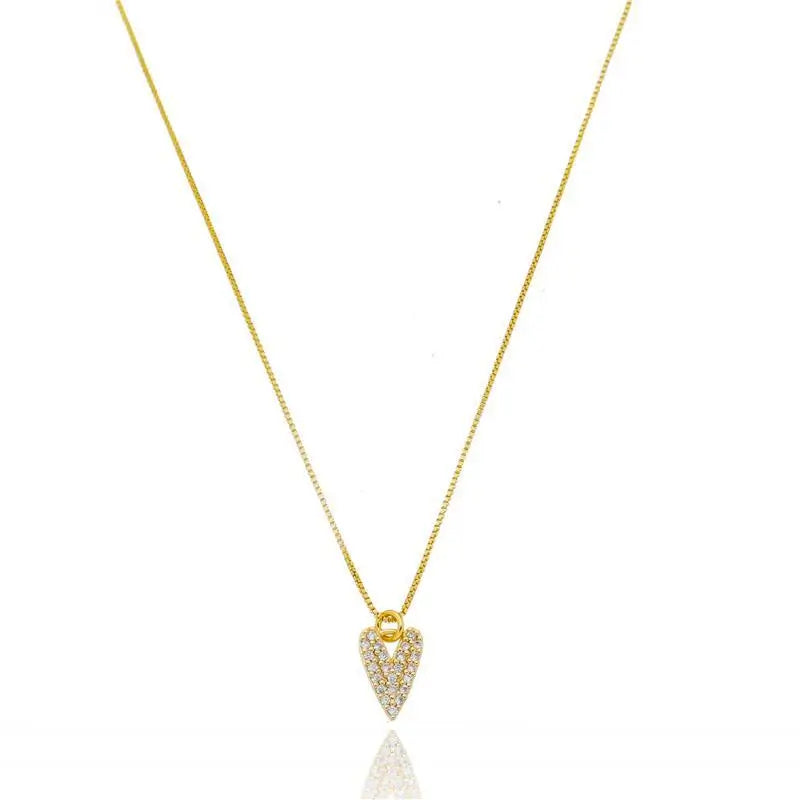 NECKLACE MINI HEART CRYSTALS