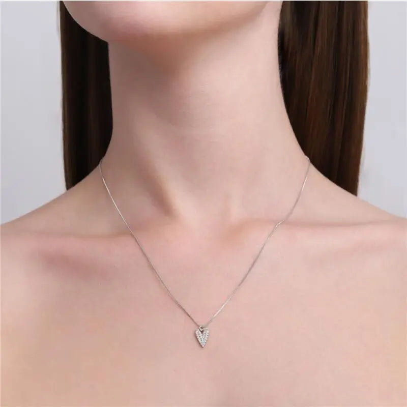 NECKLACE MINI HEART CRYSTALS