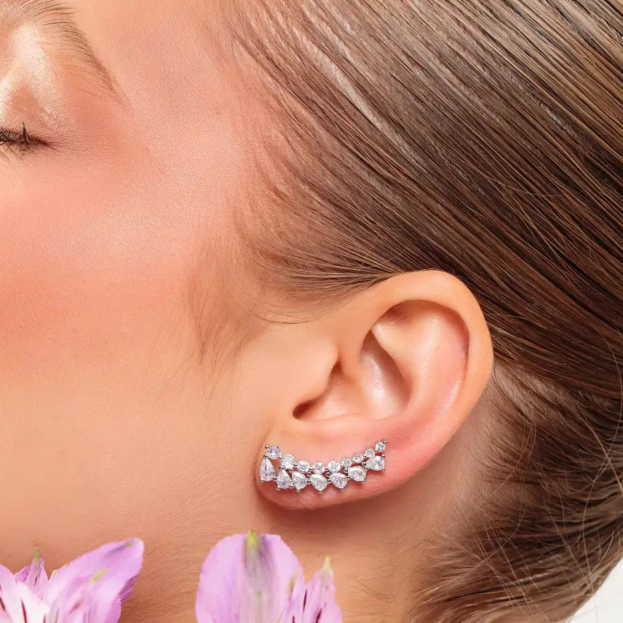 EARRING CLIMBERS CUBIC ZIRCONIA
