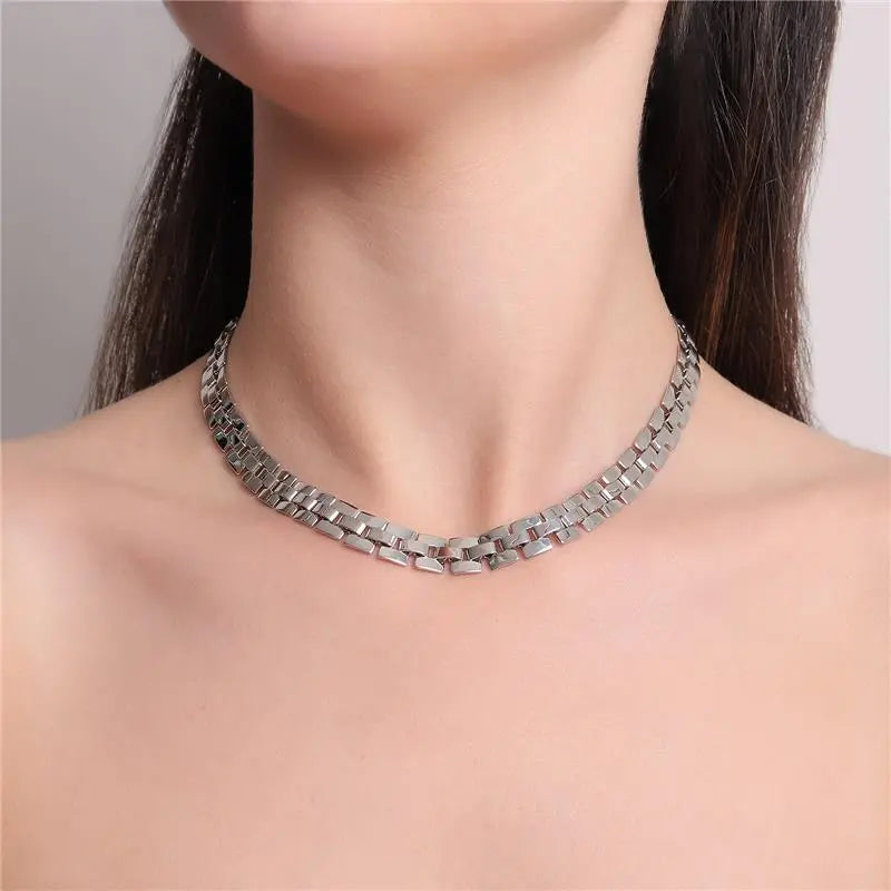 NECKLACE CHOKER WATCH CHAIN