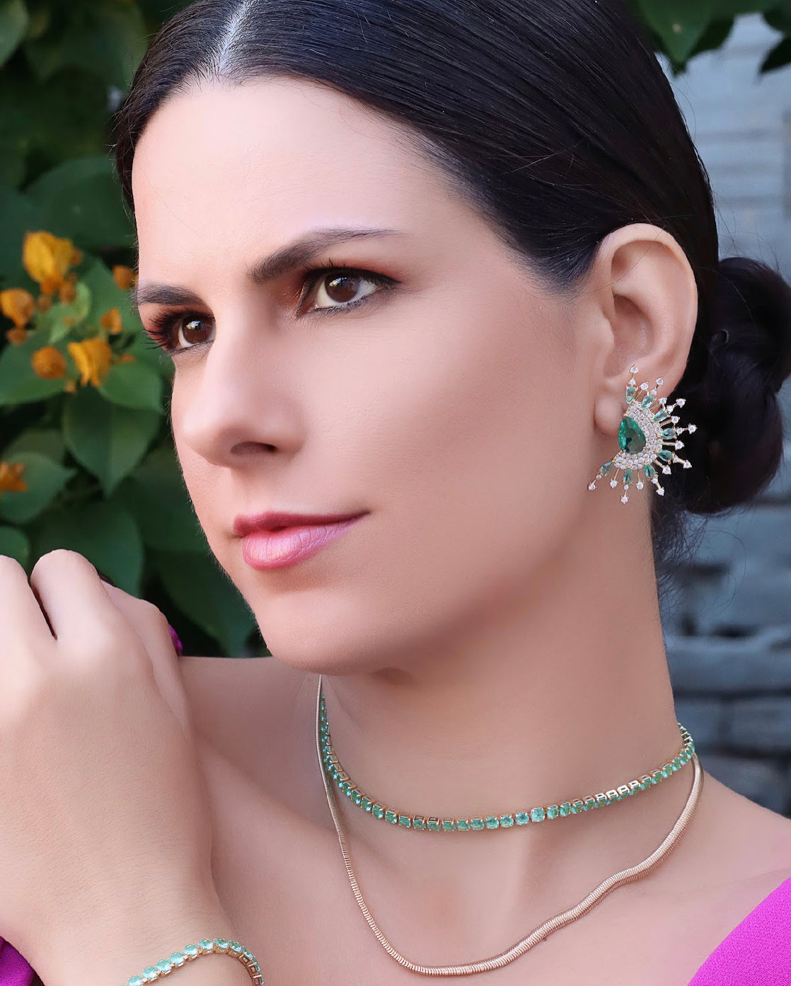 COLAR CHOKER RIVIERA COR TURMALINE